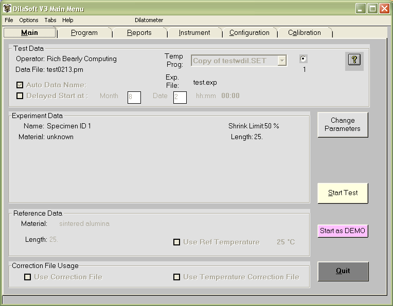 DilaSoft Main Screen